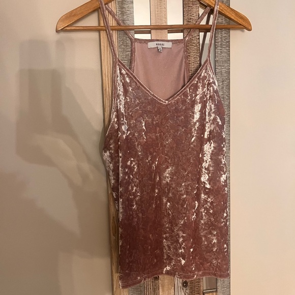 Ro & De Dusty Pink Velvet Camisole - Picture 2 of 7